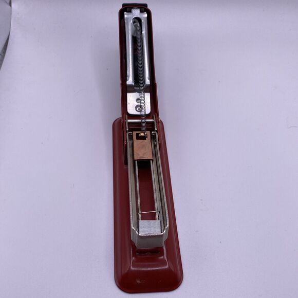 Vintage Swingline Red Cub Stapler Made In Long Island, NY Works-2915753 - Picture 8 of 9